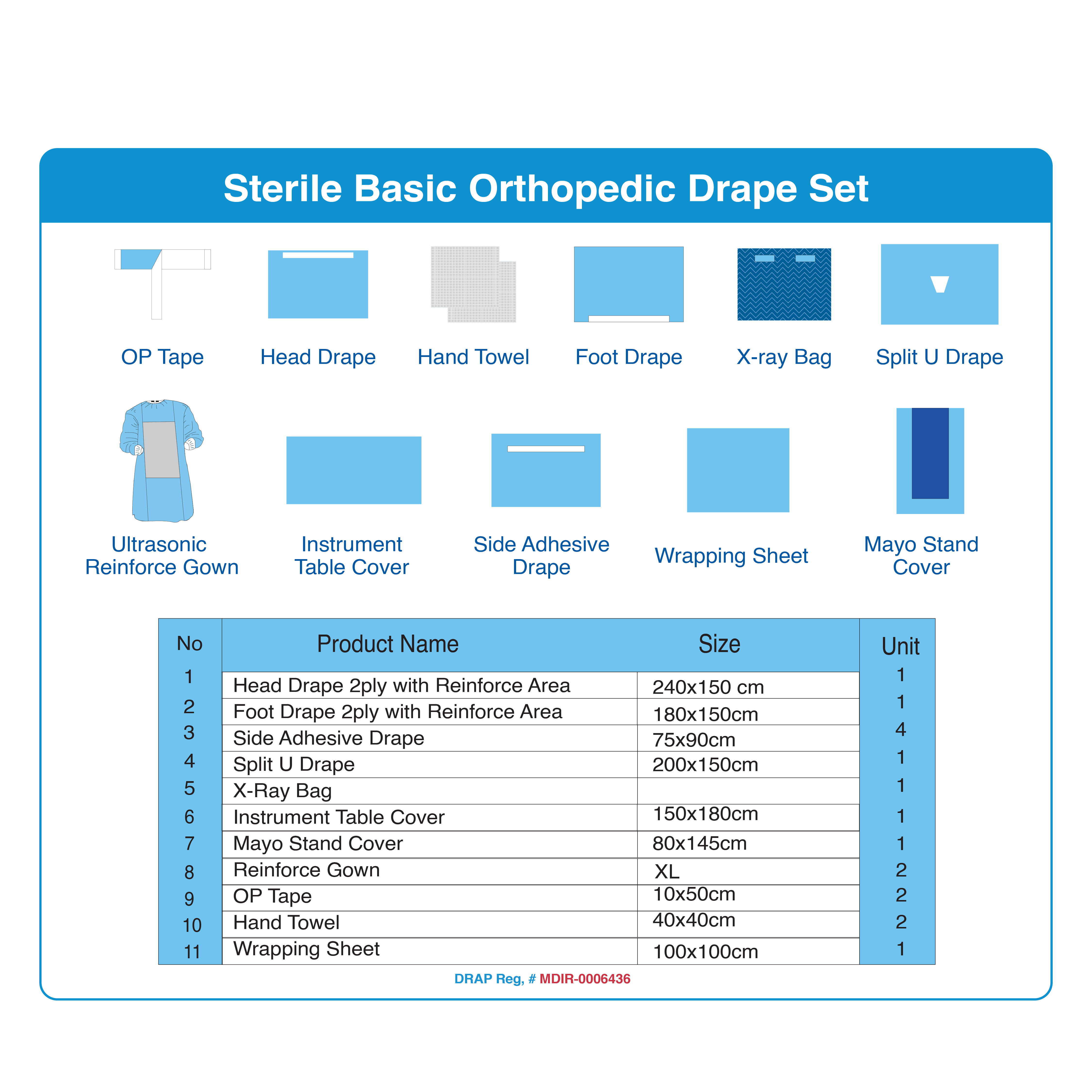 Sterile Basic Orthopedic Drape Set