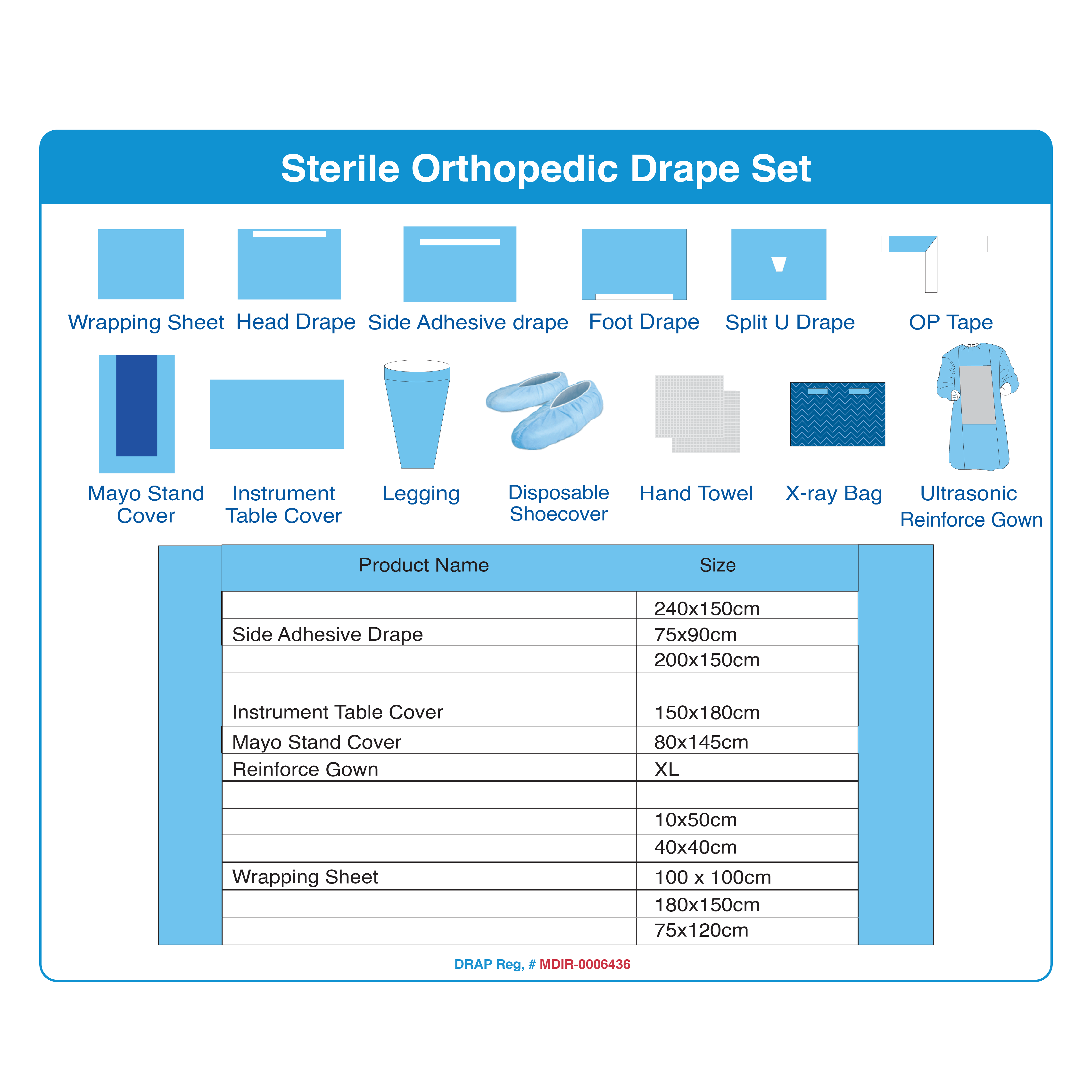 Sterile Orthopedic Drape Set