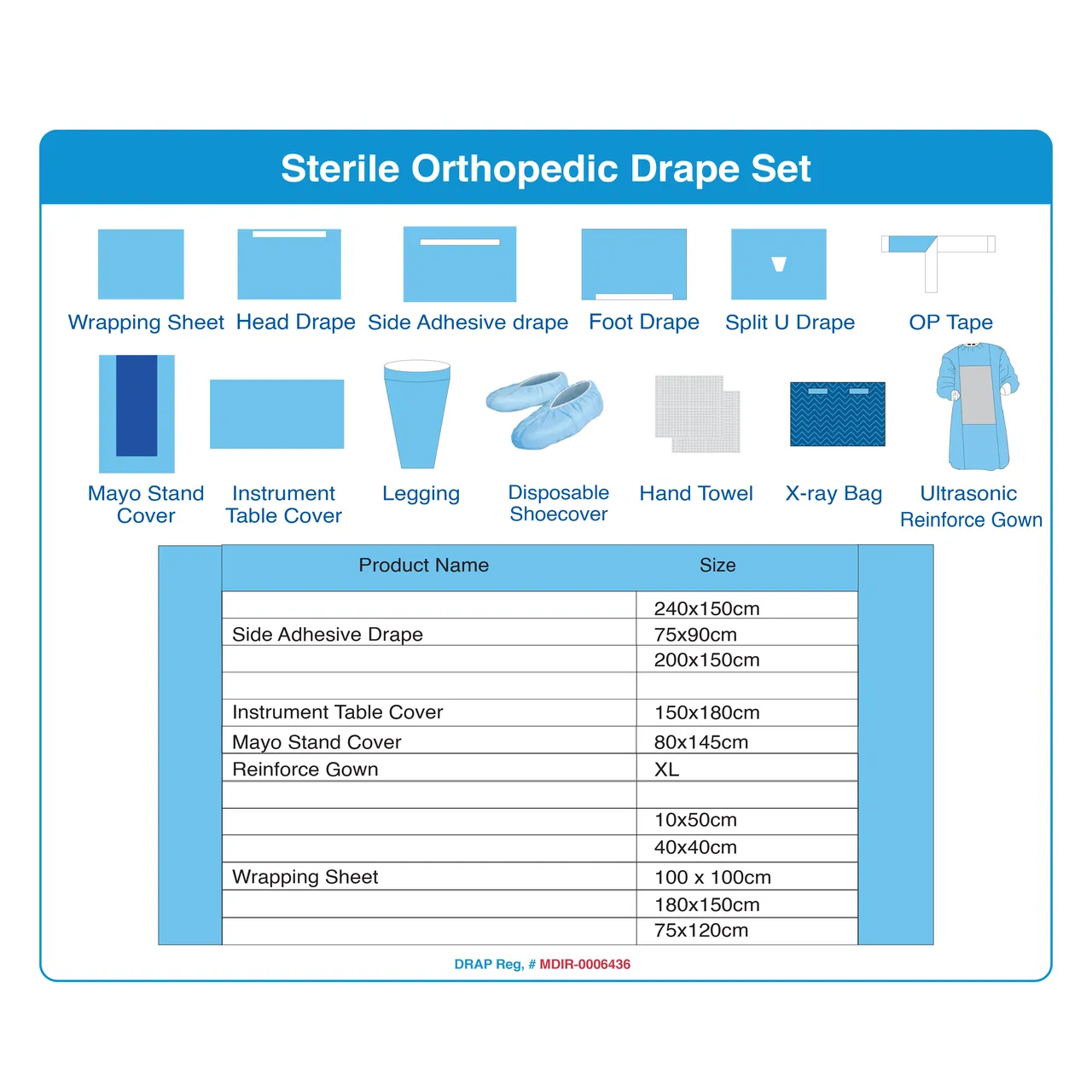 Sterile Orthopedic Drape Set